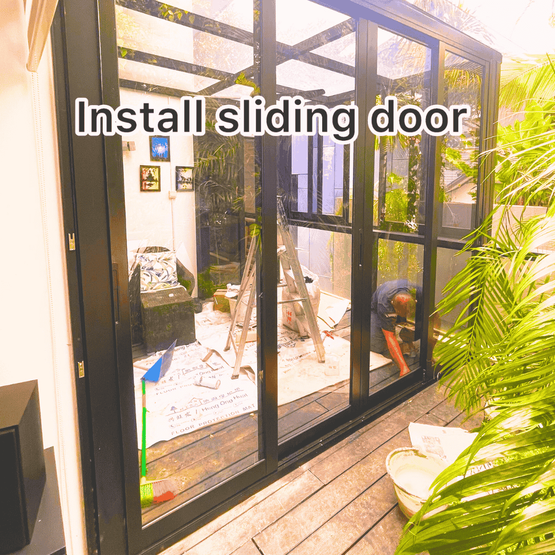 Sliding Door Installation in SG |  Sliding Door Installation Services | Tasfia Engineering & Construction Pte Ltd